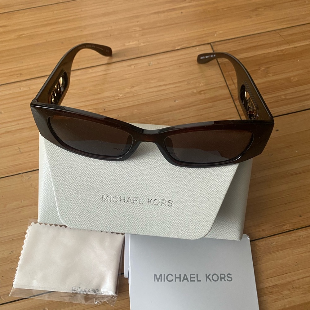 Michael Kors Brown Rectangular Sunglasses - image 3
